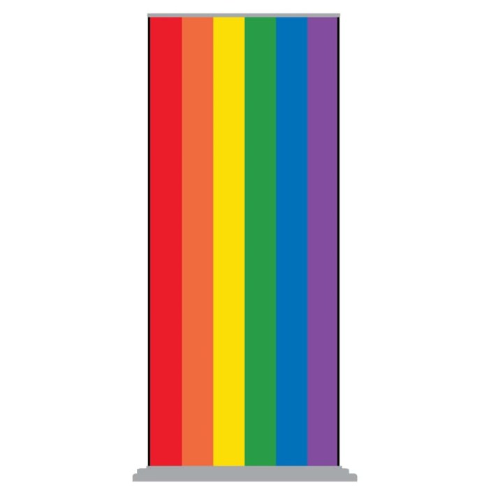 Rainbow Pull Up Banner Deluxe Base 