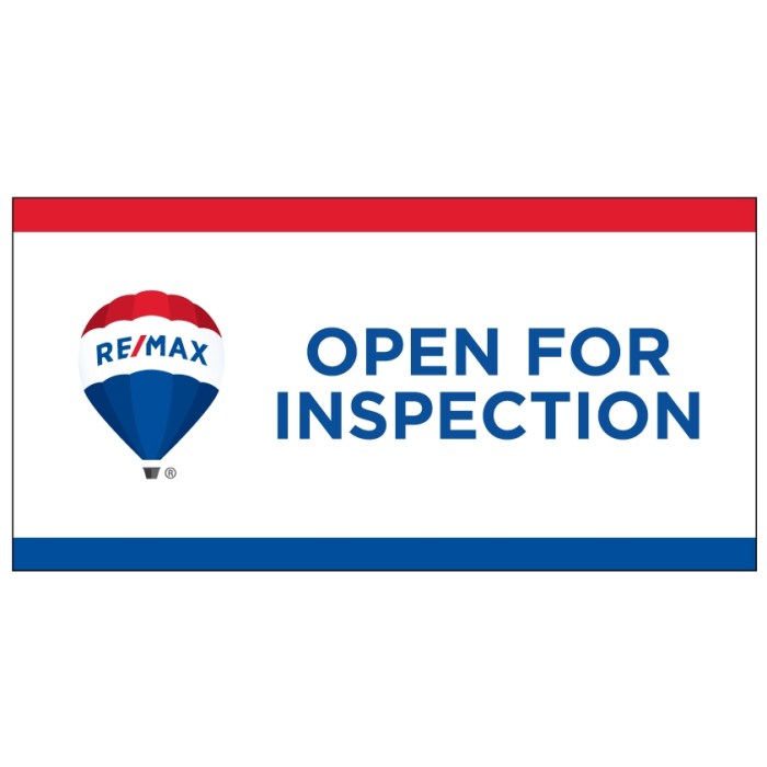 Remax OFI Flag, Remax Open for Inspection