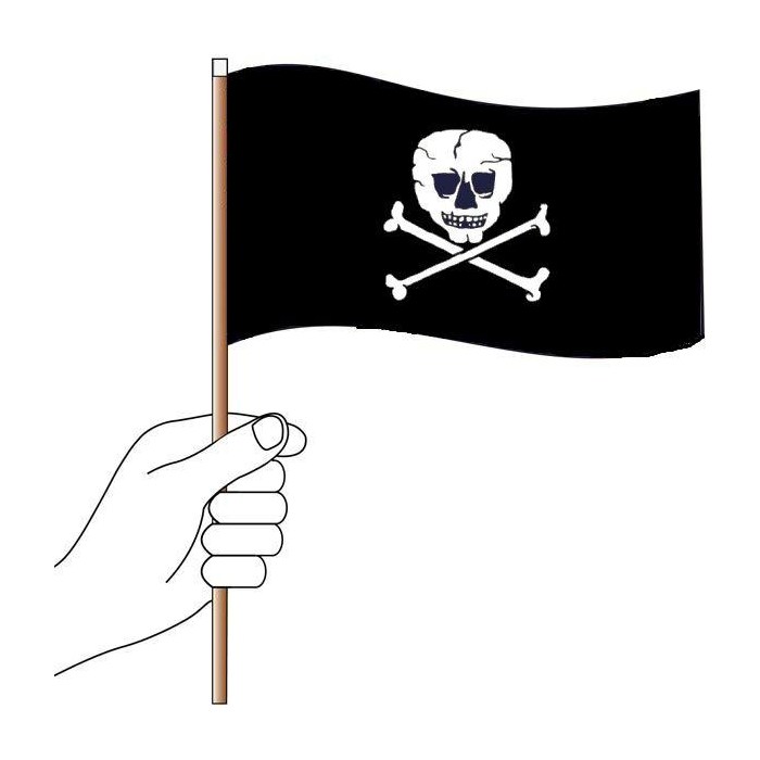 Pirate Handwaver Flag