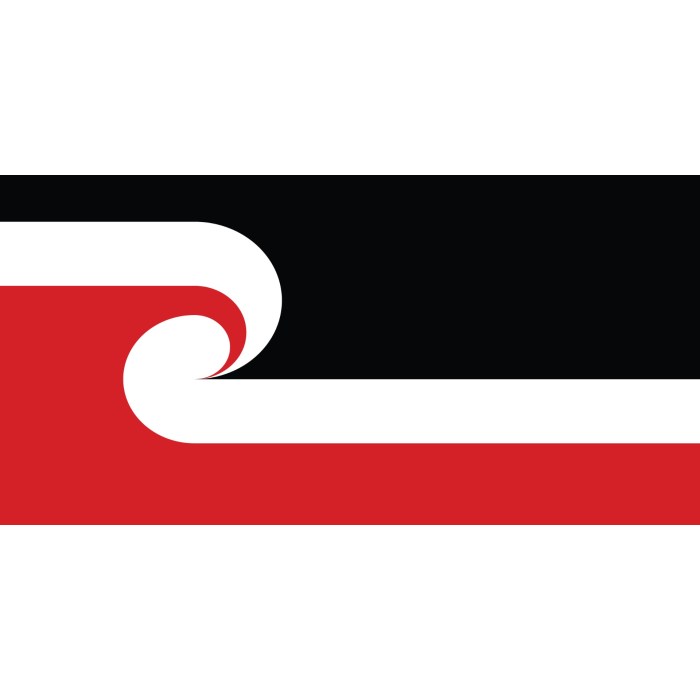 Maori Flag 1800mm x 900mm (Knitted)