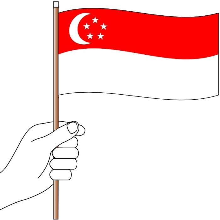 Singapore Hand Flag Handwaver
