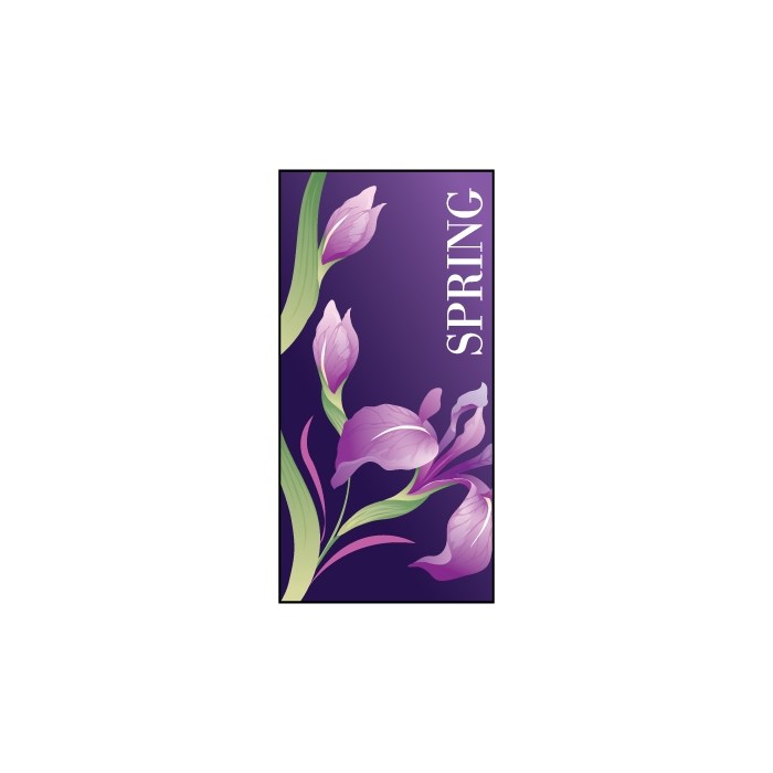 Spring Flag Purple 900mm x 1800mm (Knitted)