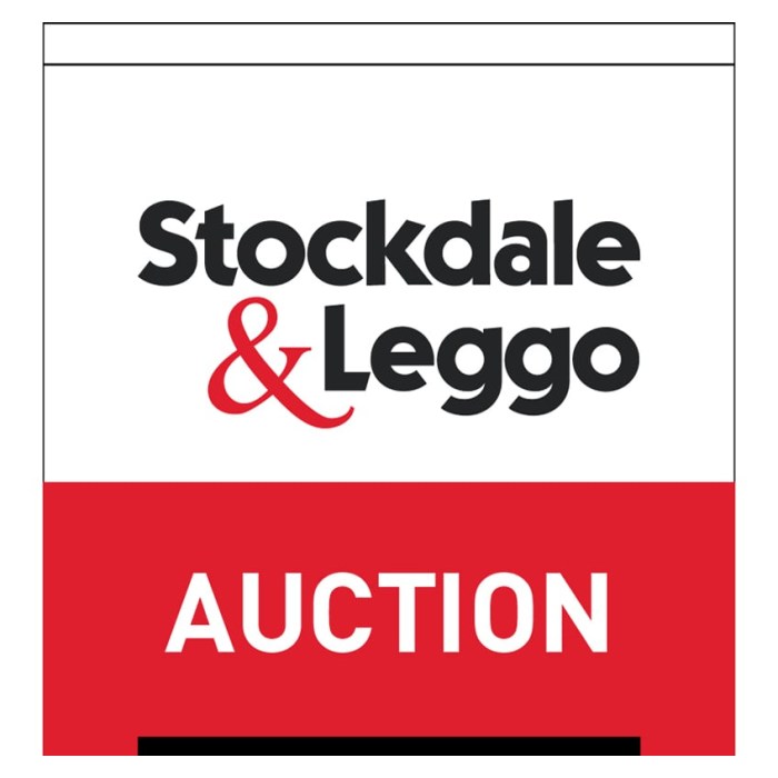 Stockdale & Leggo Auction Flag