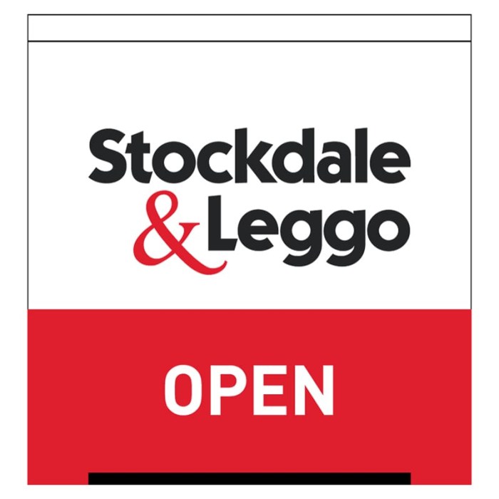 Stockdale & Leggo Open Flag