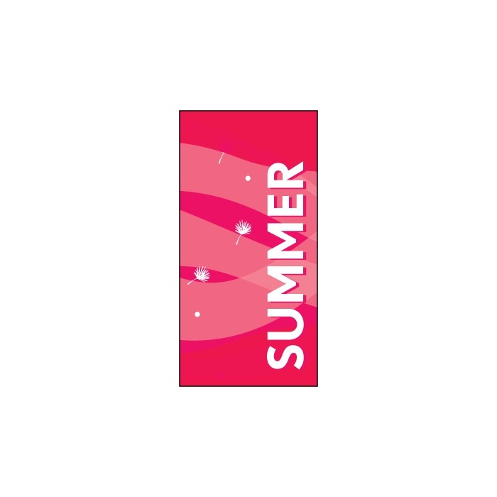 Summer Flag Pink Swirls 900mm x 1800mm (Knitted)