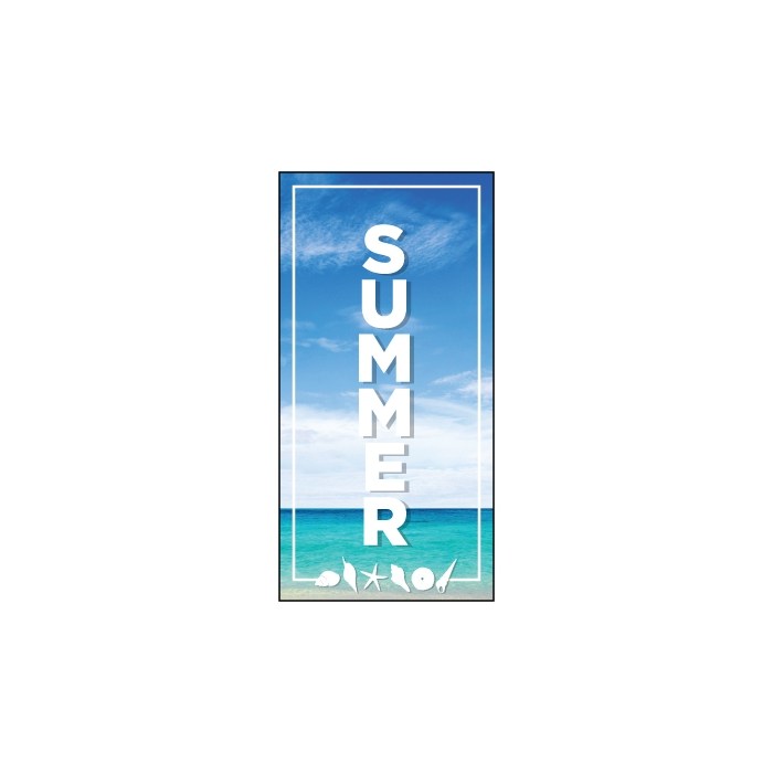 Summer Flag Beach 900mm x 1800mm (Knitted)