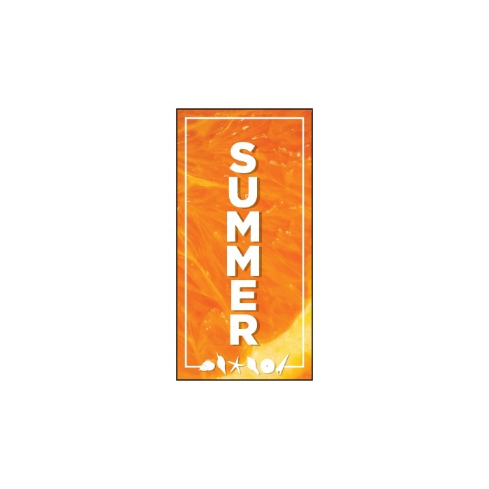 Summer Flag Orange 900mm x 1800mm (Knitted)