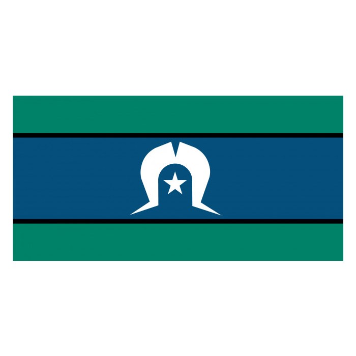 Torres Strait Islander Souvenir Flag 1500mm x 750mm (Knitted)