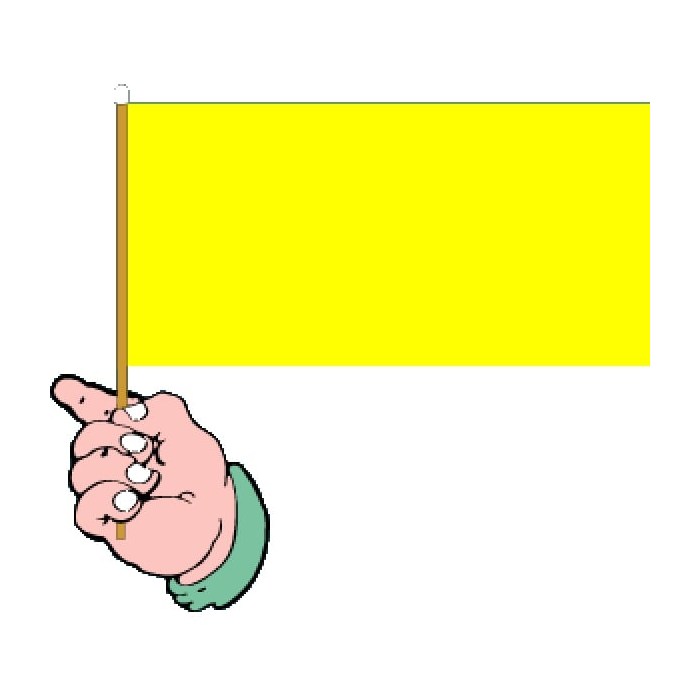 Yellow Hand Flag Handwaver