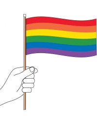 Rainbow Handwaver Flag