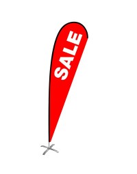Sale Medium Red Teardrop Flag Kit
