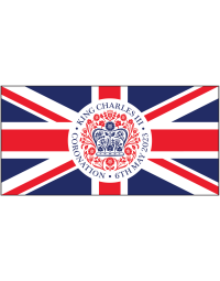 King Charles III Coronation Commemorative Flag