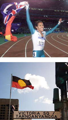 Cathy Freedman Aboriginal flag