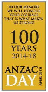 ANZAC Day Lest we Forget Yellow Flag B