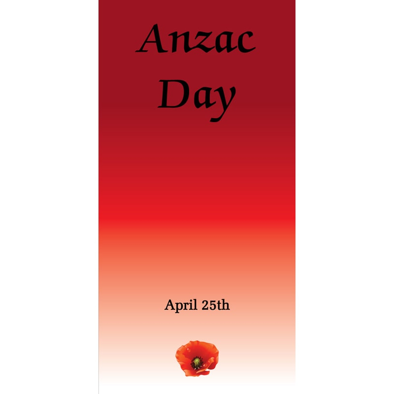 ANZAC Day Flag - Red Gradient (67)