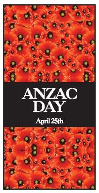 Poppies ANZAC Day Flag