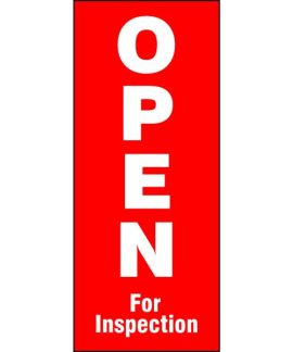 Open for Inspection Flag