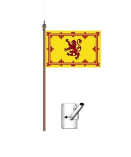 Scottish Rampant Lion Bracket and Pole Kit