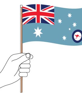 Air Force Ensign Hand Flag Handwaver