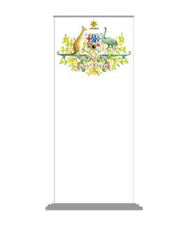 Australian Coat of Arms Pull Up Banner