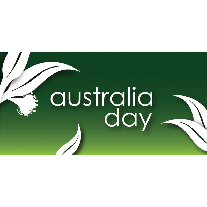 Australia Day Flag Gum Leaves Horizontal (43)