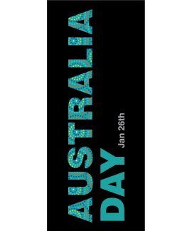 Australia Day Flag Aqua Blue (55)