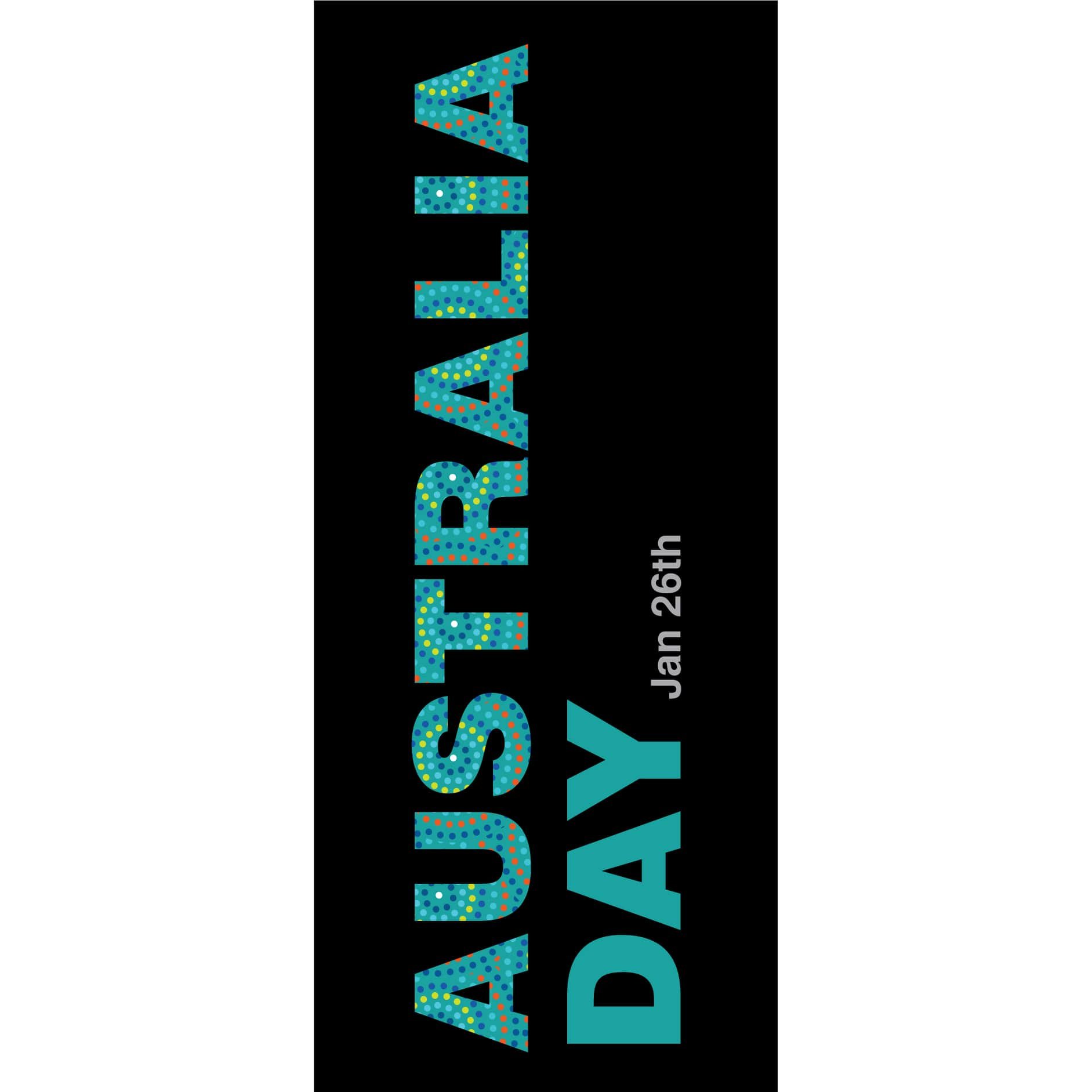 Australia Day Flag Aqua Blue (55)