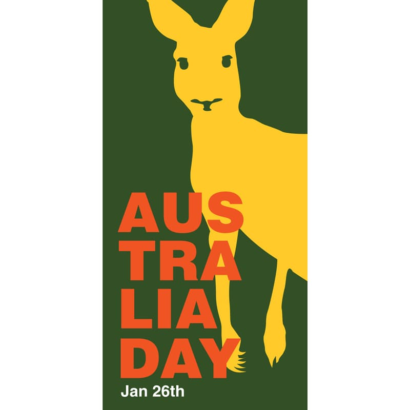 Australia Day Flag Yellow Roo (64)