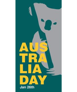 Australia Day Flag Grey Koala (65)