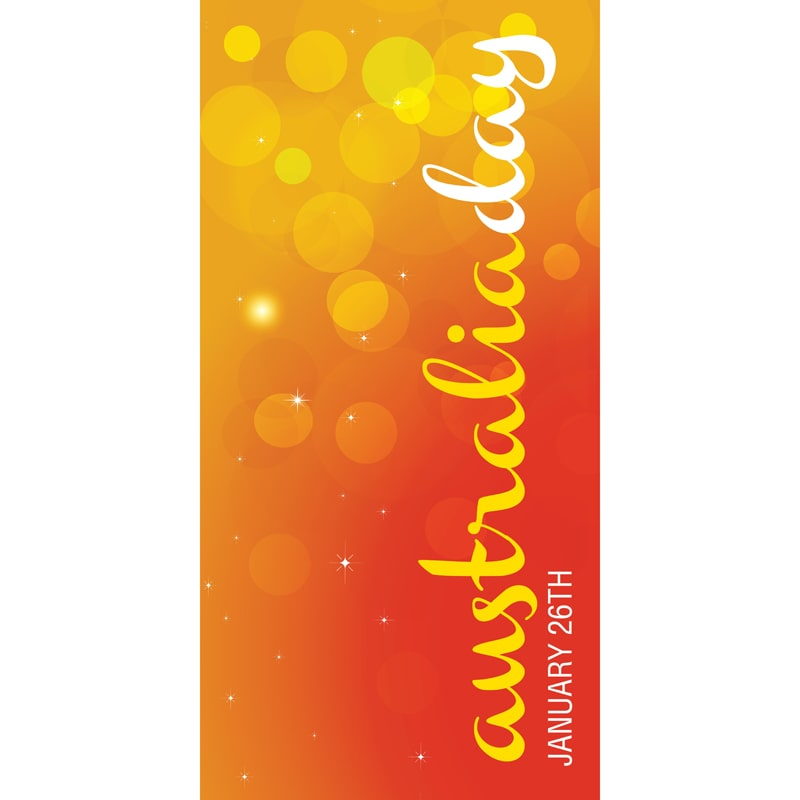 Australia Day Flag Orange Bubbles (23)
