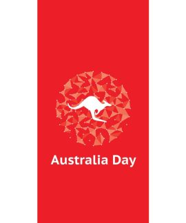 Australia Day Flag Circle Red (10)