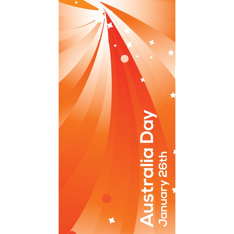 Australia Day Flag Orange Stripes (14)