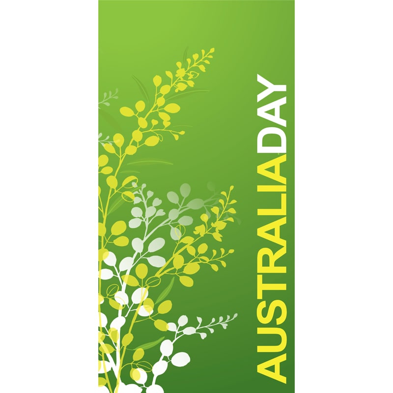 Australia Day Flag Light Green Wattle (31)