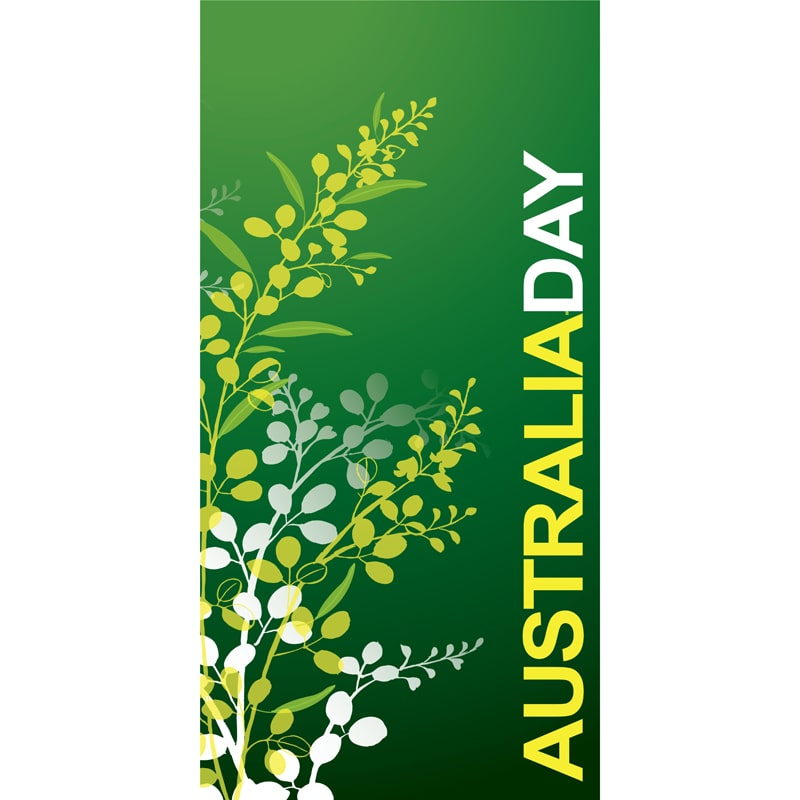 Australia Day Flag Green Wattle (32)