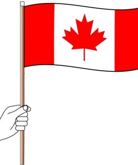 Canada Handwaver  Hand Flag
