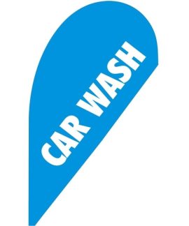 Car Wash Small Tear Drop Flag