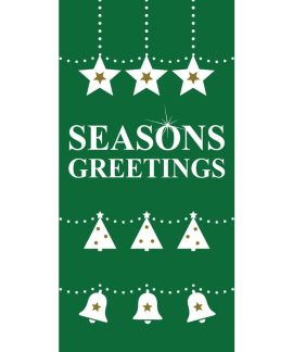 Seasons Greetings Green Flag (119)