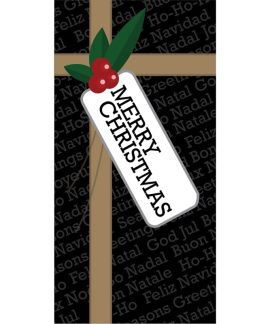 Christmas Flag  with Bow 900mm x 1800mm 