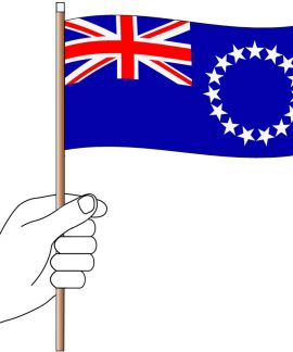 Cook Island Hand Flag Handwaver