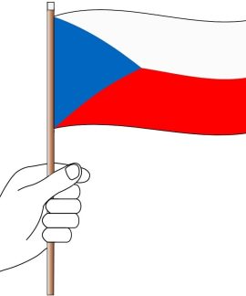 Czech Republic Hand Flag Handwaver
