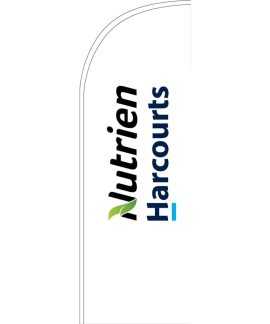 Nutrien Harcourts (2020) White Small Feather Flag