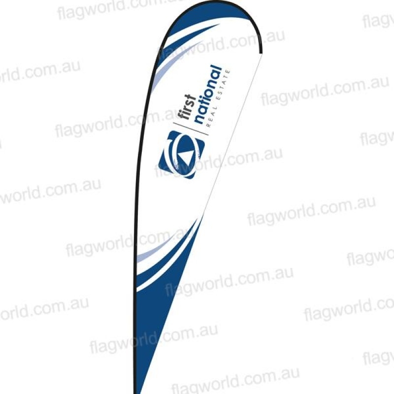 First National Corporate Medium Teardrop Flag