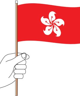 Hong Kong Hand Flag Handwaver
