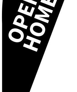 Harcourts luxury property open home sign