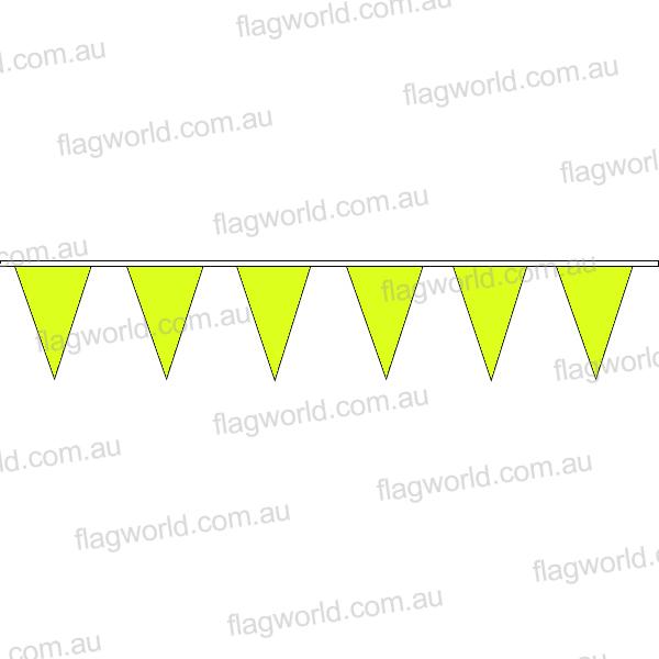 Pennant Bunting Fluoro Yellow