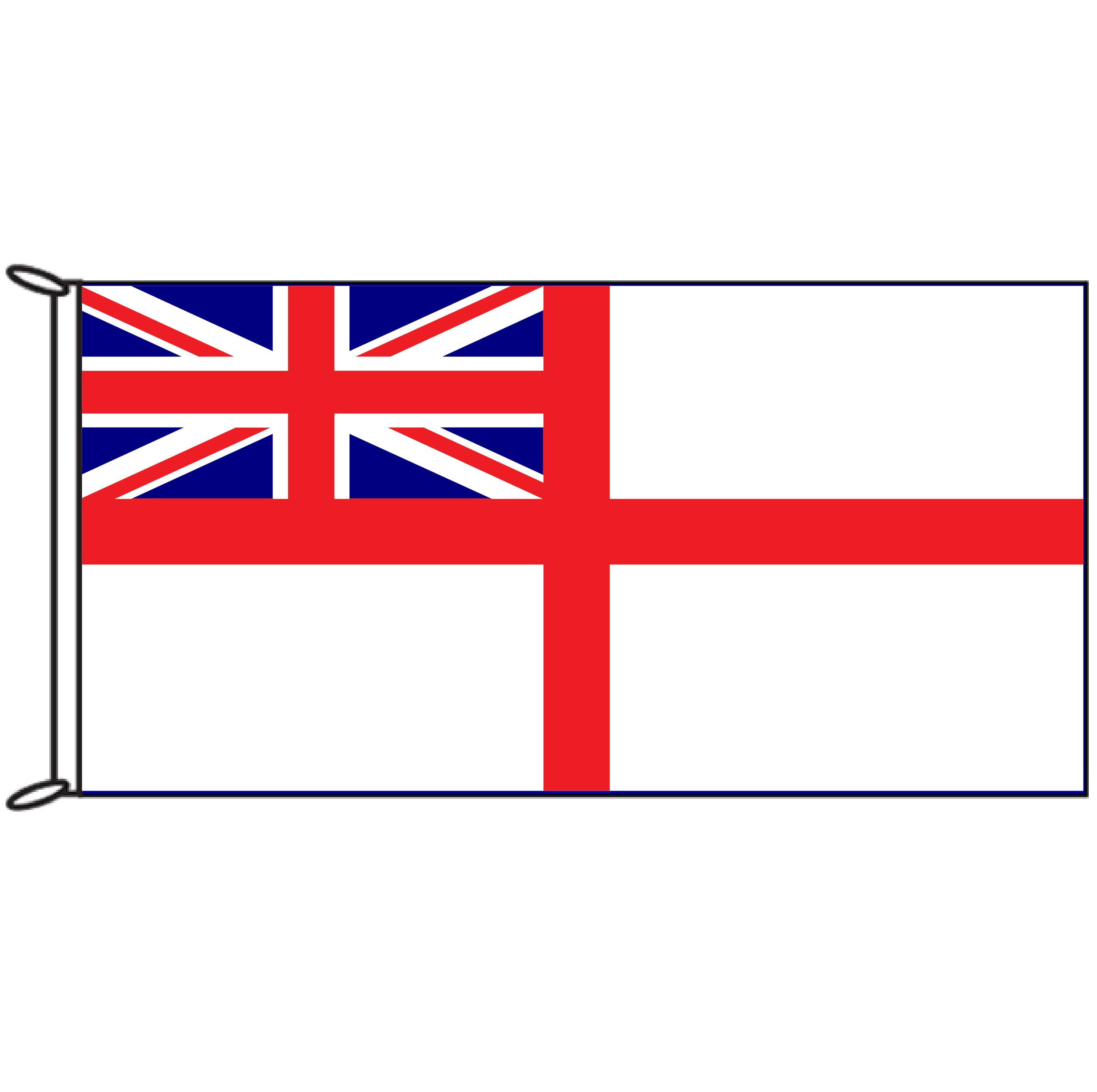 Navy White Ensign British Flag