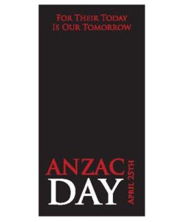 ANZAC Day Lest we Forget Black Flag 