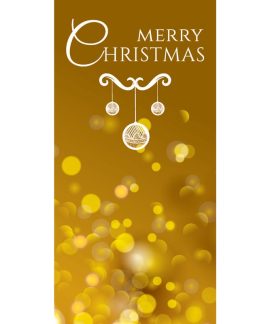 Merry Christmas Flag Yellow  (78)