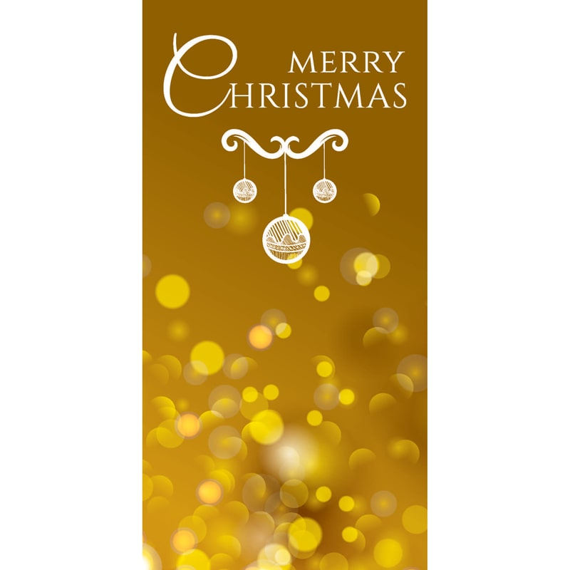 Merry Christmas Flag Yellow (78)