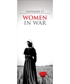 Women in War Flag - Nurse with Poppy (24)